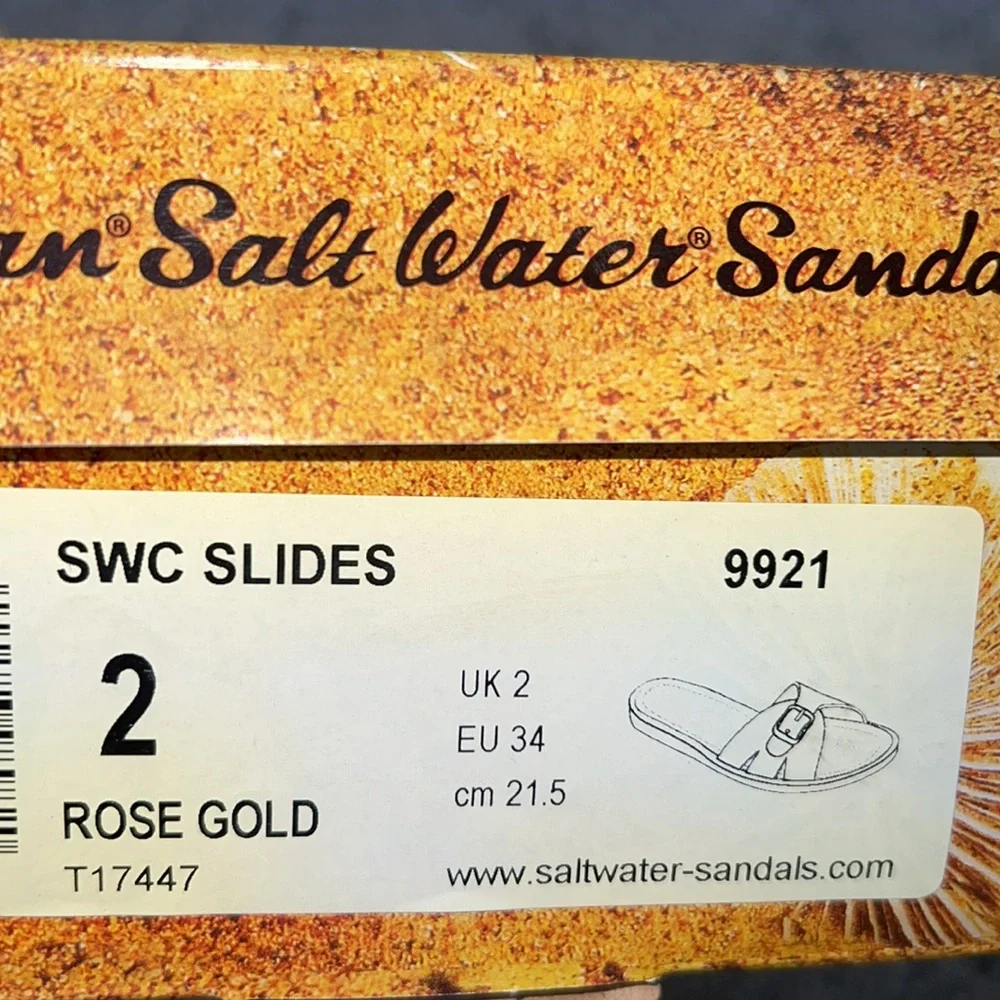 AUTH NIB Salt Water Sandal by Hoy Shoes Classic Slide Little Kid US 2